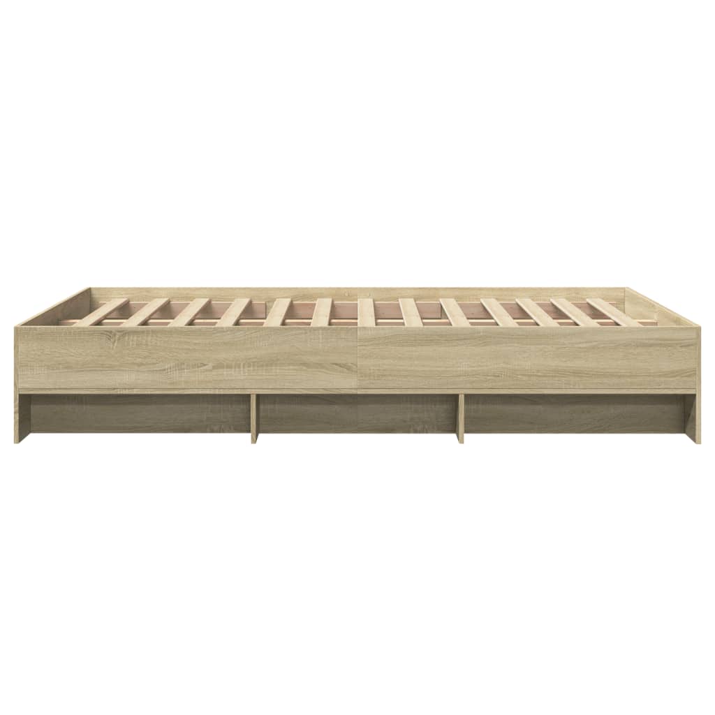 sengeramme 120x190 cm uden madras konstrueret træ sonoma-eg