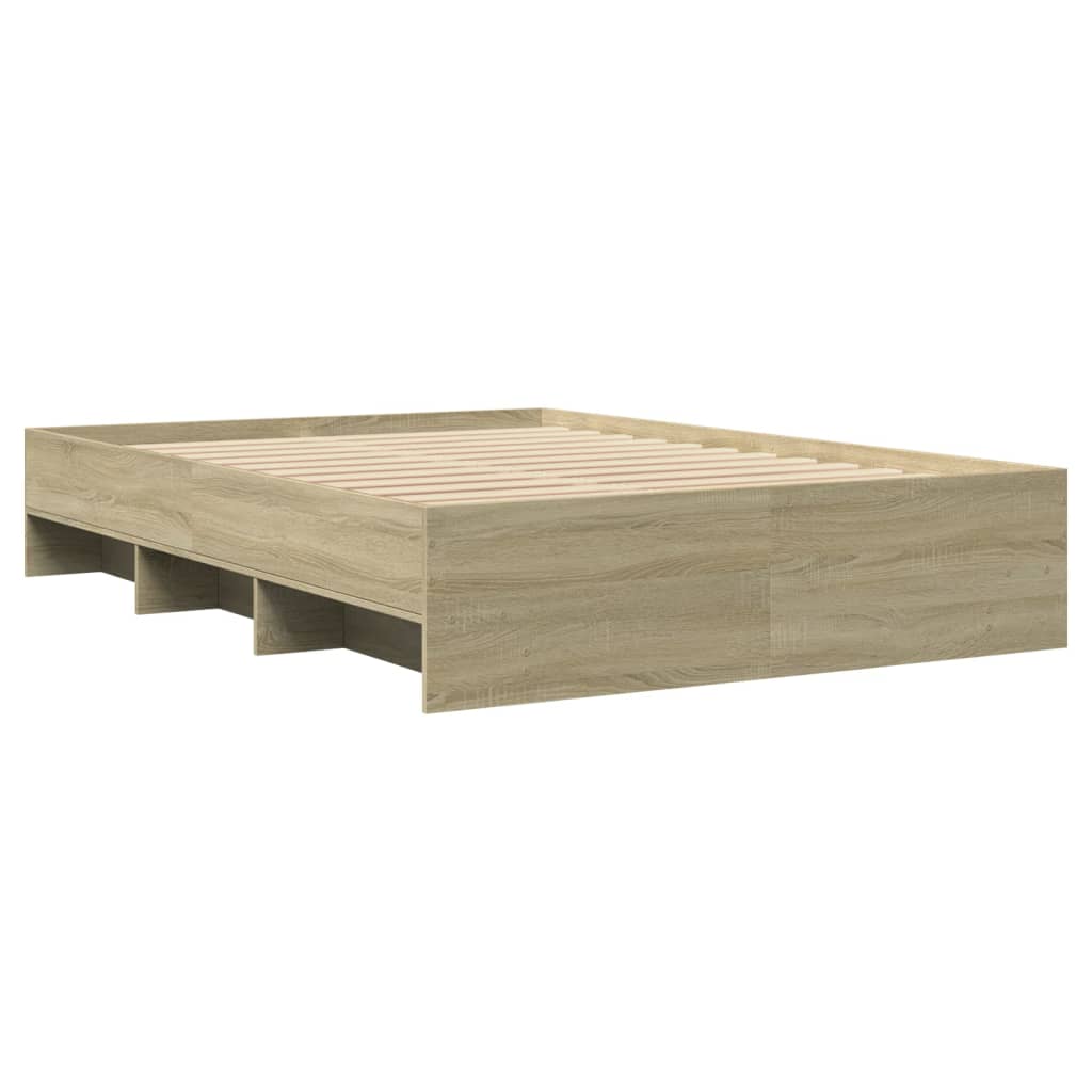 sengeramme 120x190 cm uden madras konstrueret træ sonoma-eg