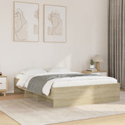 sengeramme 120x190 cm uden madras konstrueret træ sonoma-eg