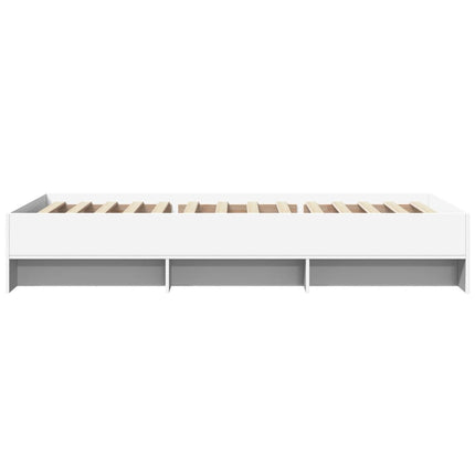 sengeramme 90x190 cm konstrueret træ hvid
