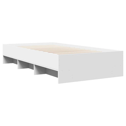 sengeramme 90x190 cm konstrueret træ hvid