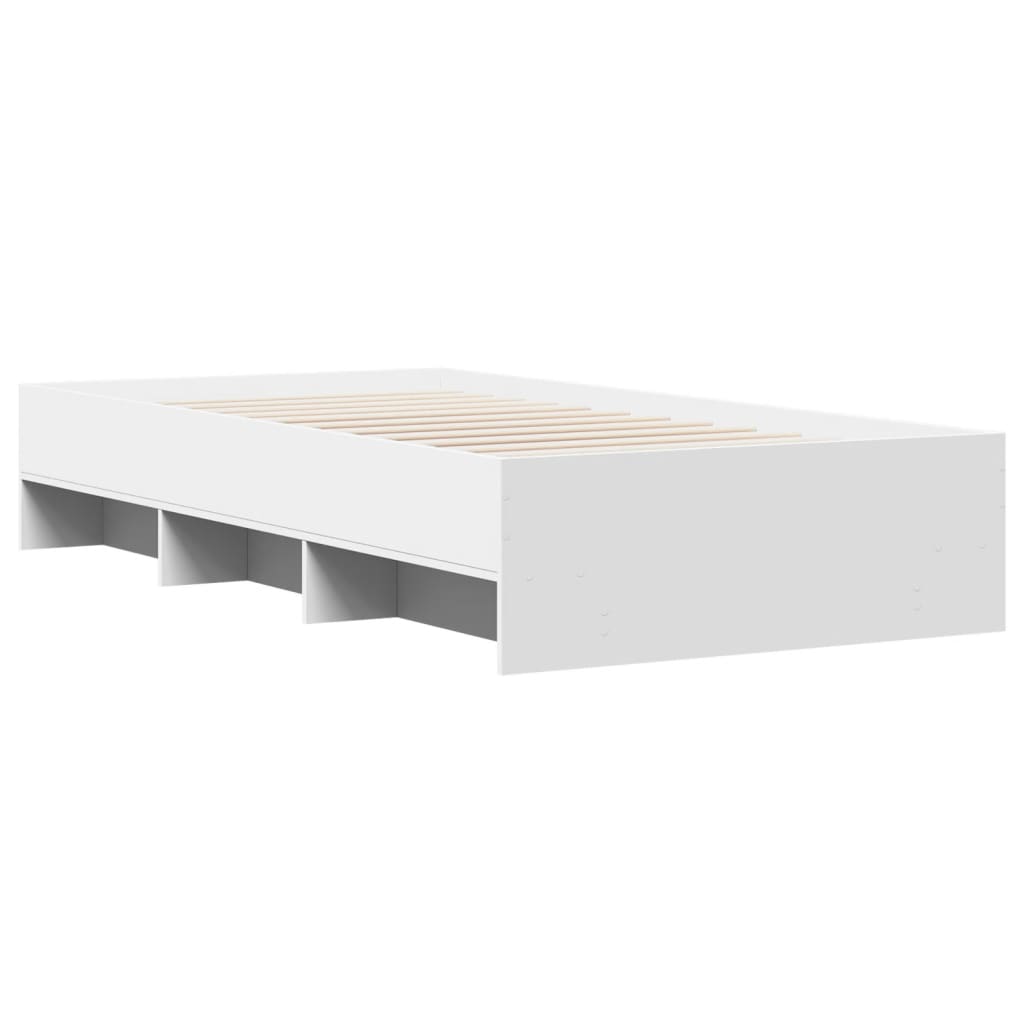 sengeramme 75x190 cm konstrueret træ hvid