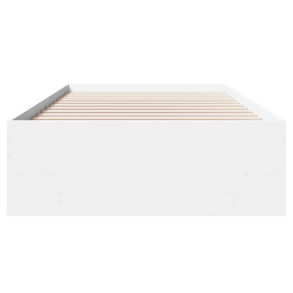 sengeramme 75x190 cm konstrueret træ hvid