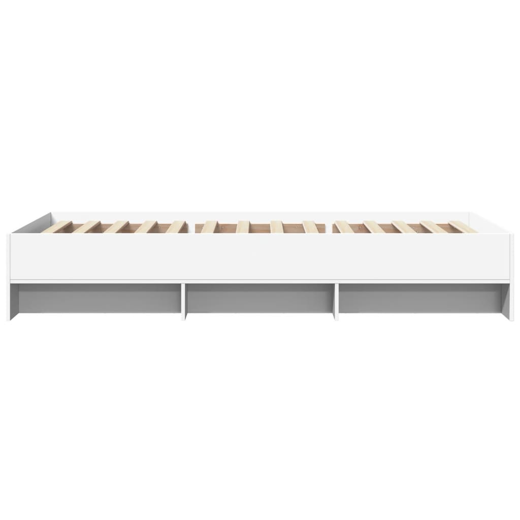 sengeramme 75x190 cm konstrueret træ hvid
