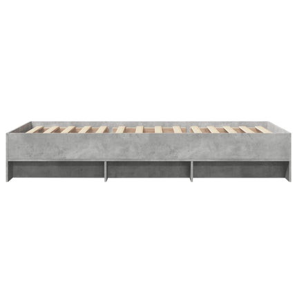 sengeramme 75x190 cm konstrueret træ betongrå