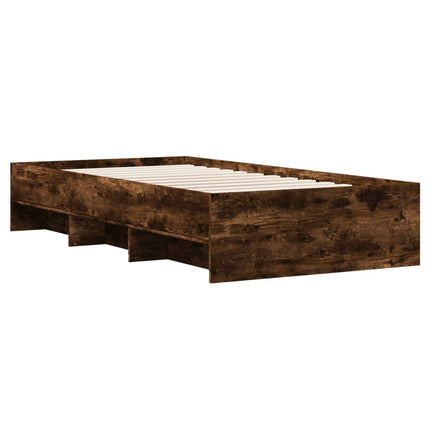 sengeramme 75x190 cm uden madras konstrueret træ røget eg