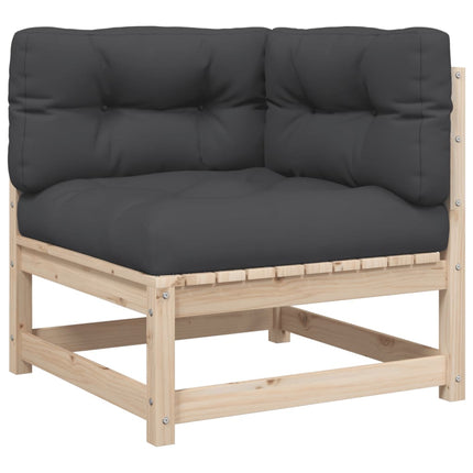 sofasæt til haven 7 dele med hynder massivt fyrretræ