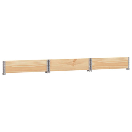 højbed 160x160 cm massivt fyrretræ sekskantet