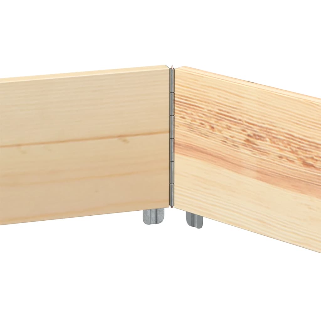 højbed 160x160 cm massivt fyrretræ sekskantet