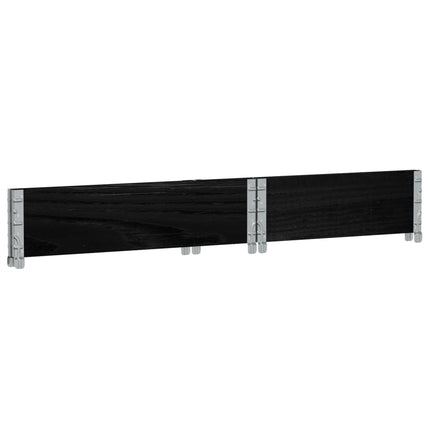 plantekasse 80x60 cm massivt fyrretræ sort