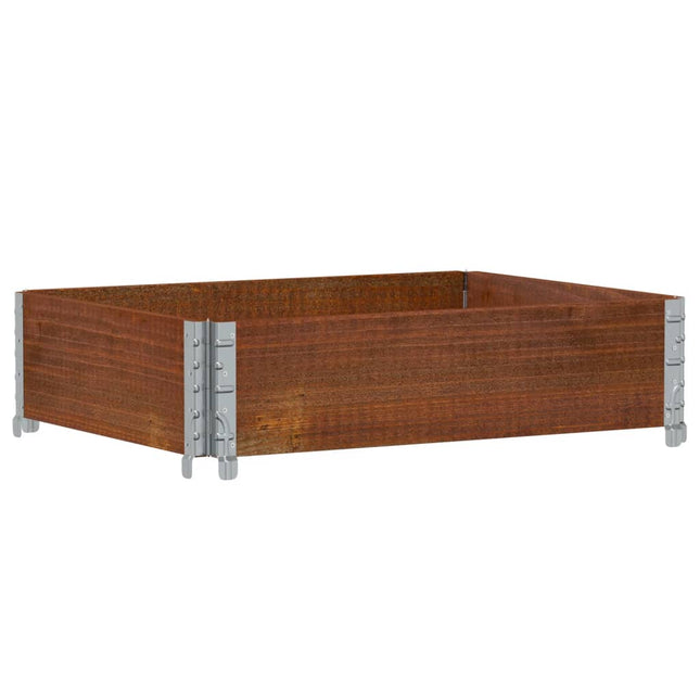 plantekasse 80x60 cm massivt fyrretræ brun