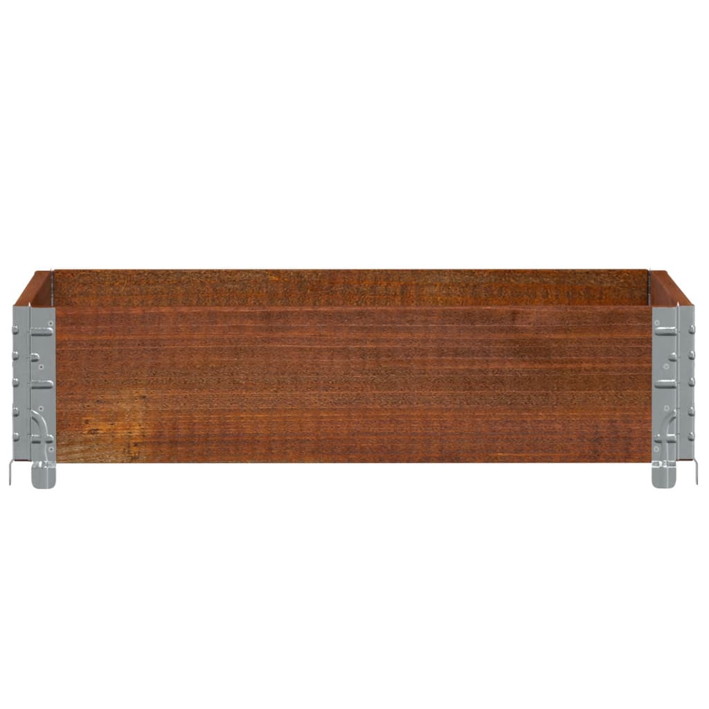plantekasse 80x60 cm massivt fyrretræ brun