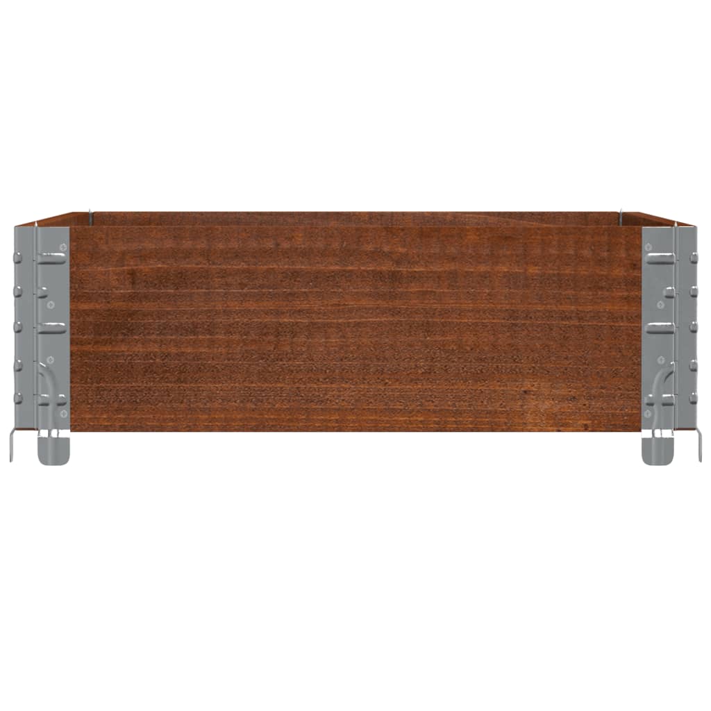 plantekasse 80x60 cm massivt fyrretræ brun