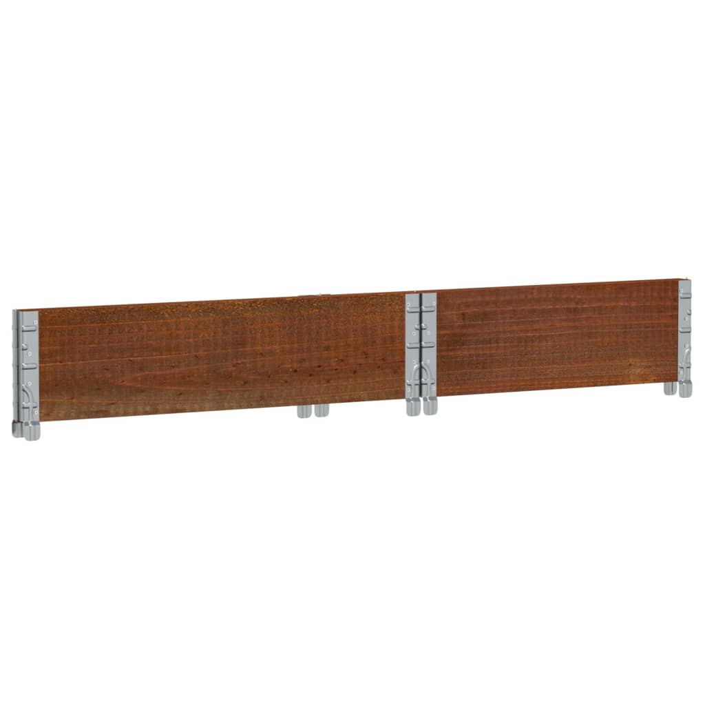 plantekasse 80x60 cm massivt fyrretræ brun