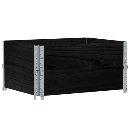 plantekasse 80x60 cm massivt fyrretræ sort