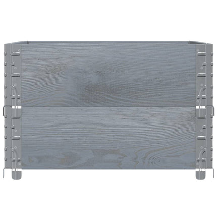 plantekasse 80x60 cm massivt fyrretræ grå