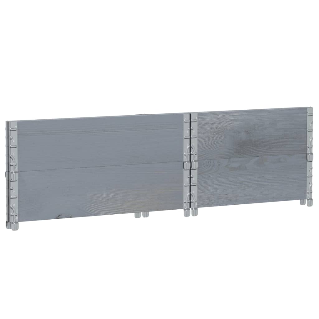 plantekasse 80x60 cm massivt fyrretræ grå