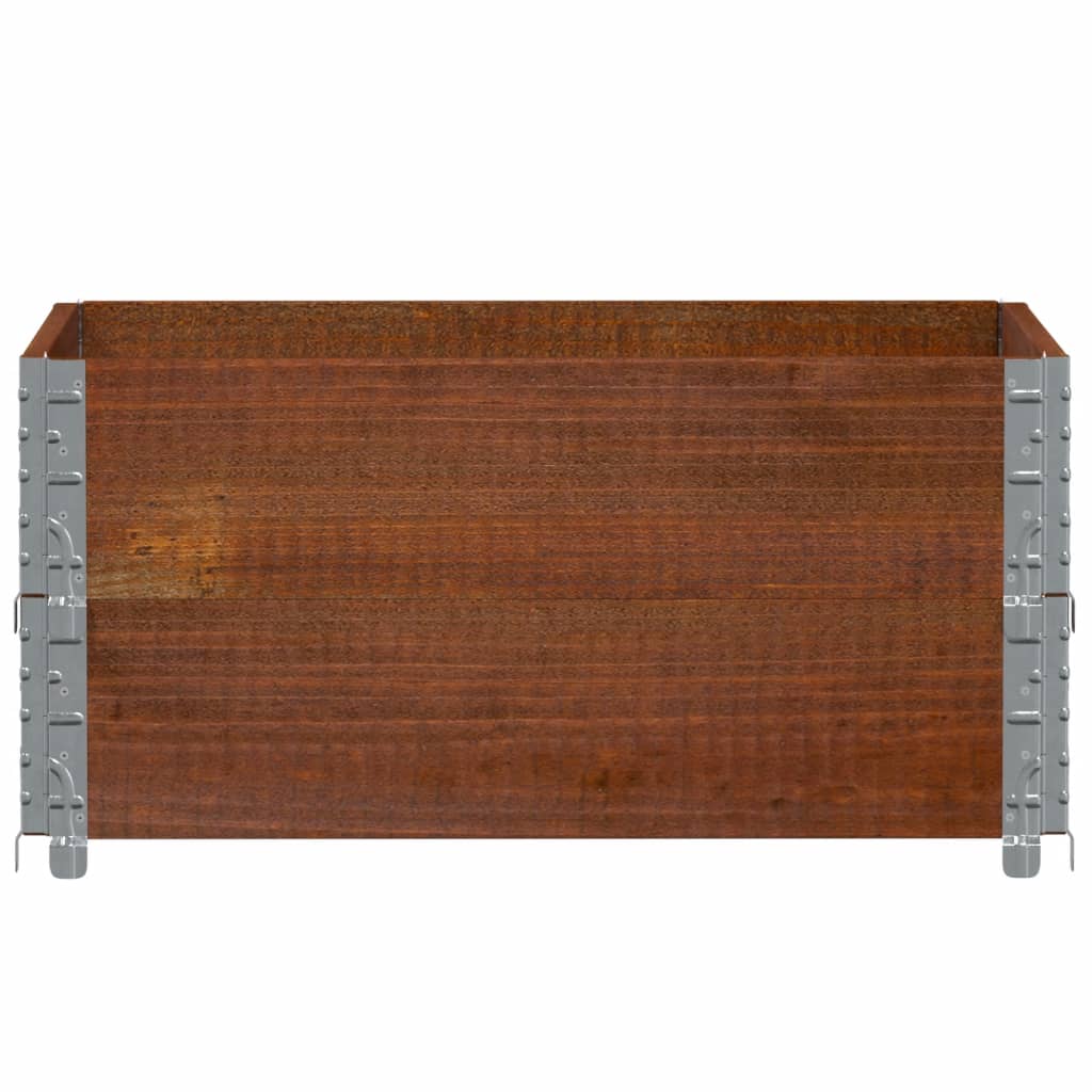 plantekasse 80x60 cm massivt fyrretræ brun