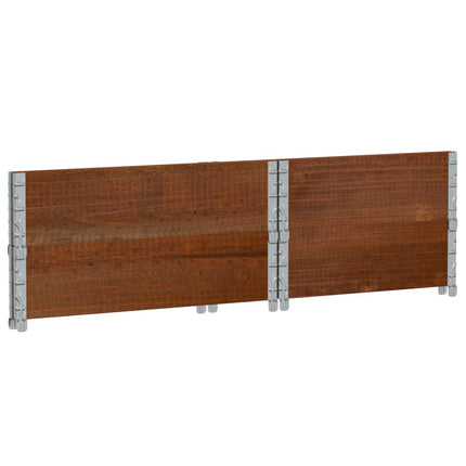 plantekasse 80x60 cm massivt fyrretræ brun