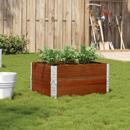 plantekasse 80x60 cm massivt fyrretræ brun