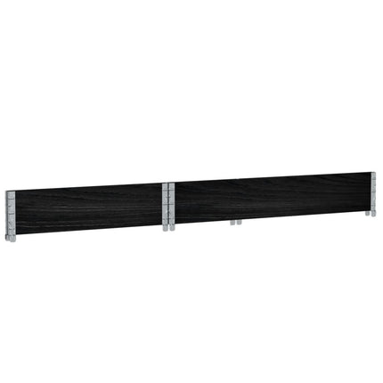 plantekasse 120x80 cm massivt fyrretræ sort