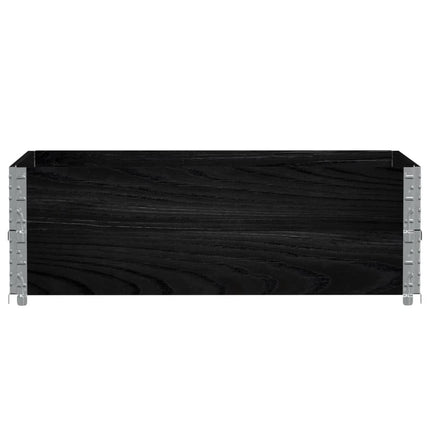 plantekasse 120x80 cm massivt fyrretræ sort