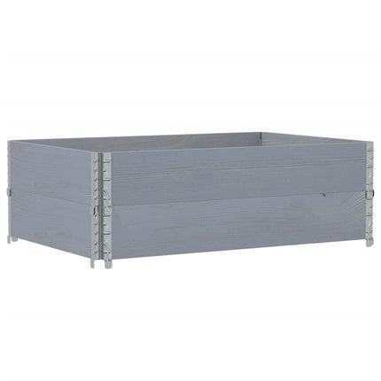 plantekasse 120x80 cm massivt fyrretræ grå