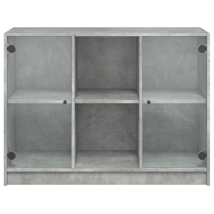 skænk 102x37x75,5 cm konstrueret træ betongrå