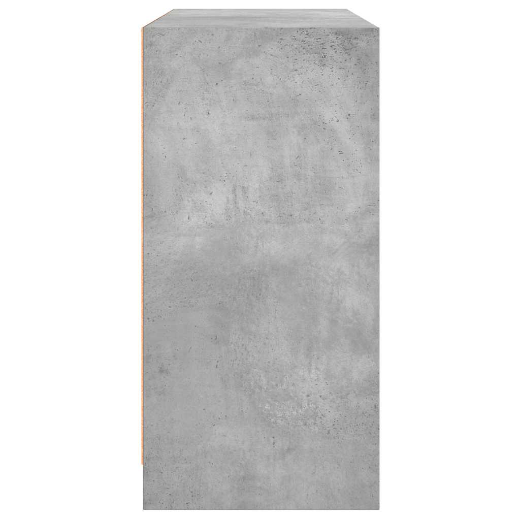 skænk 102x37x75,5 cm konstrueret træ betongrå