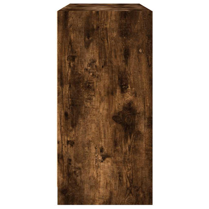 skænk 102x37x75,5 cm konstrueret træ røget egetræsfarve