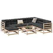sofasæt til haven 8 dele massivt fyrretræ