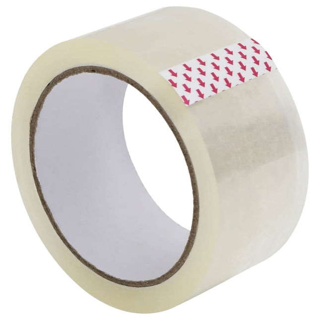 pakketape 12 stk. 48 mm x 66 m transparent