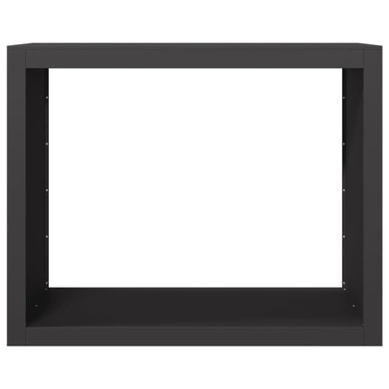 brændestativ 100x40x80 cm stål sort