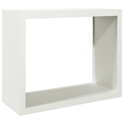 brændestativ 100x40x80 cm stål hvid