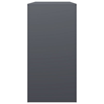 brændestativ 100x40x80 cm stål antracitgrå