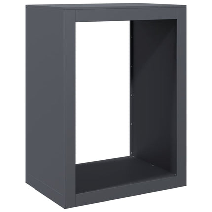 brændestativ 60x40x80 cm stål antracitgrå