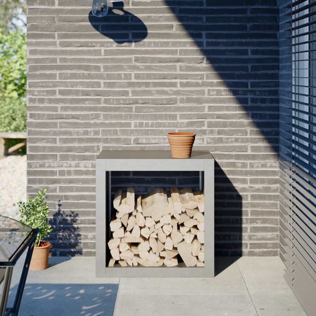 brændestativ 60x40x60 cm rustfrit stål billede