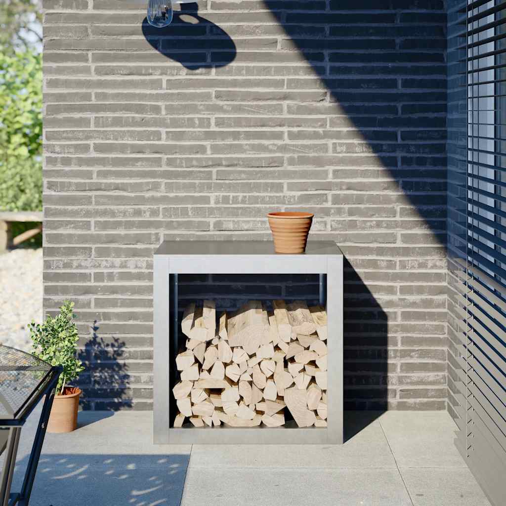 Brændestativ Stål Hvid - Galvaniseret stål/Grå / 60 x 40 x 60 cm