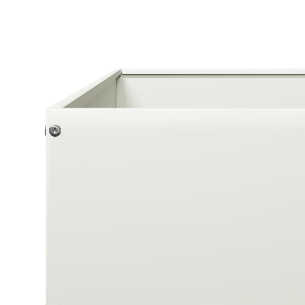 højbed 100x100x18,5 cm stål hvid