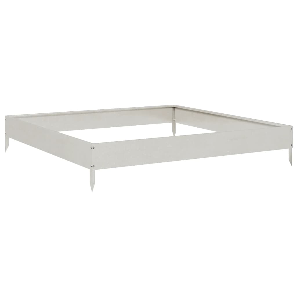 højbed 100x100x18,5 cm rustfrit stål