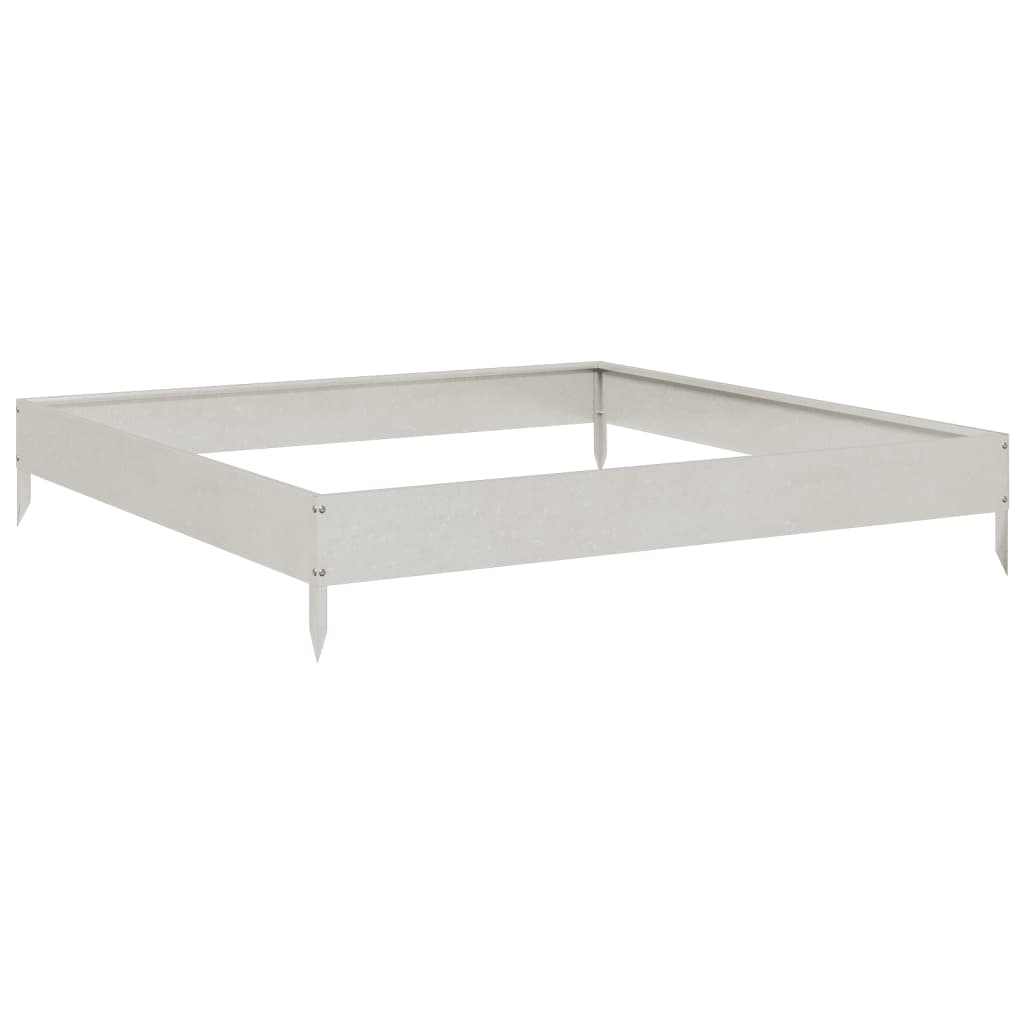 højbed 100x100x18,5 cm rustfrit stål