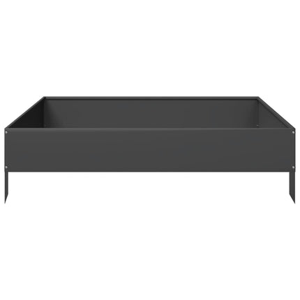 højbed 100x100x26 cm stål sort