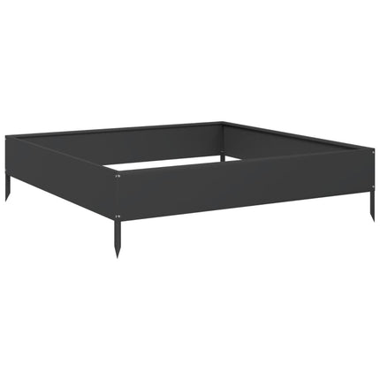 højbed 100x100x26 cm stål sort