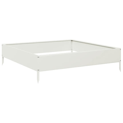 højbed 100x100x26 cm stål hvid