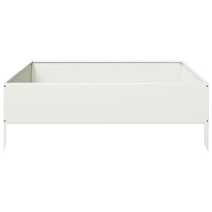 højbed 100x100x33,5 cm stål hvid