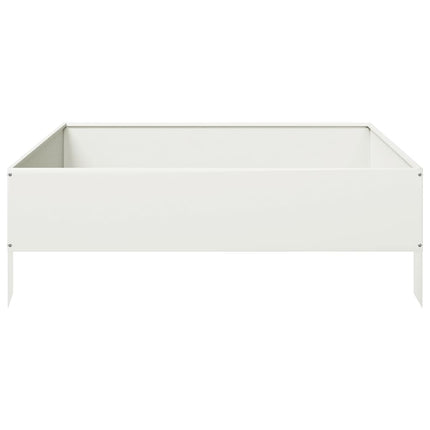 højbed 100x100x33,5 cm stål hvid