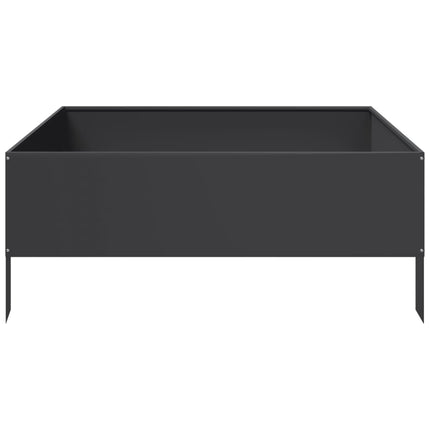 højbed 100x100x41 cm stål sort