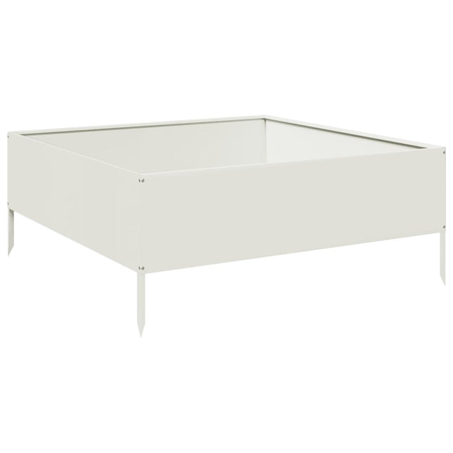 højbed 100x100x41 cm stål hvid