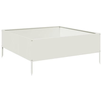 højbed 100x100x41 cm stål hvid