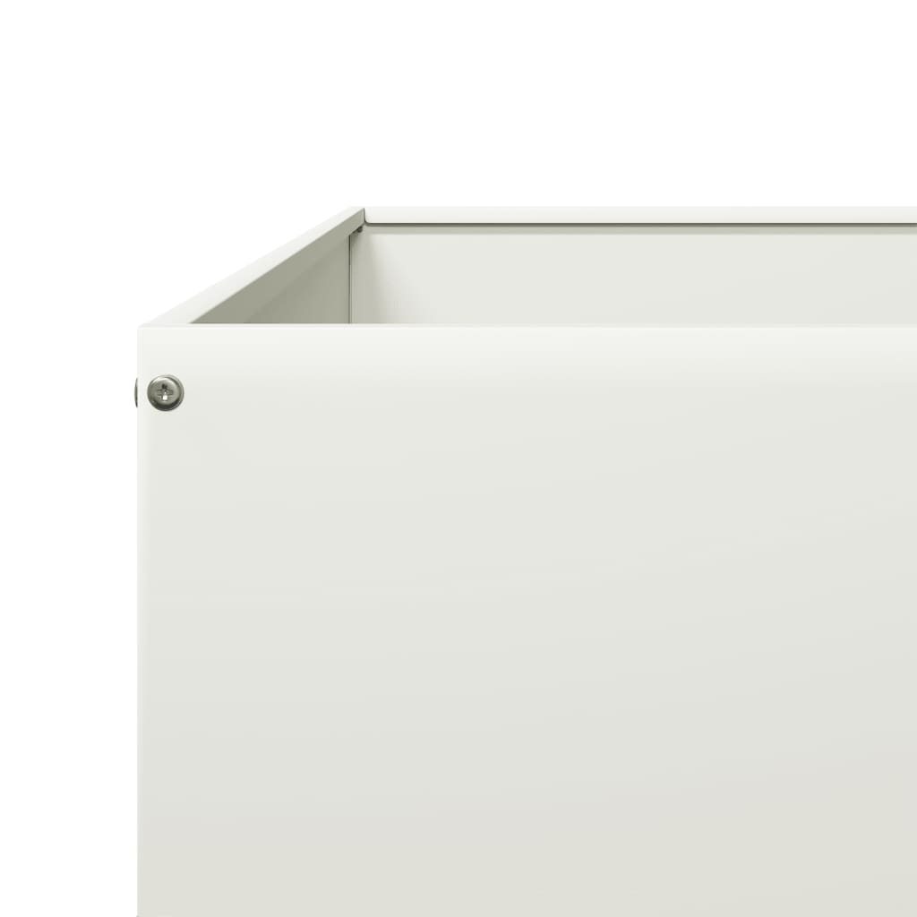 højbed 100x100x25 cm stål hvid